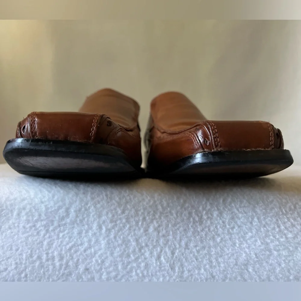 Stacy Adams Size 13M Brown/Tan Leather Slip On Shoes - Picture 6 of 15